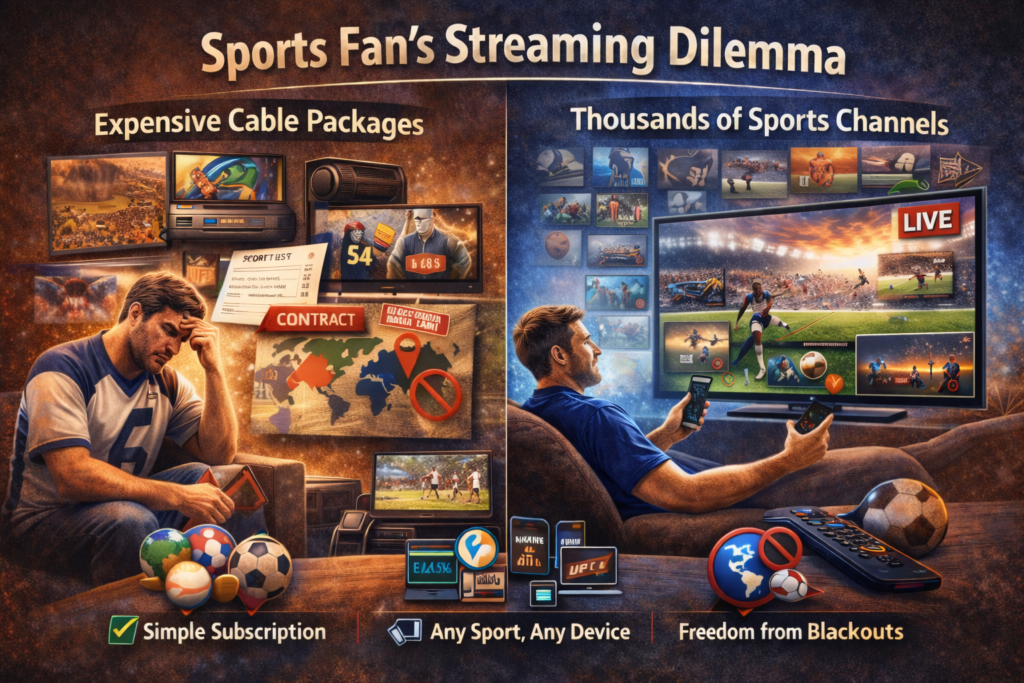 Why Kemo IPTV is the best choice for sports lovers with live sports streaming on IPTV across smart devices.